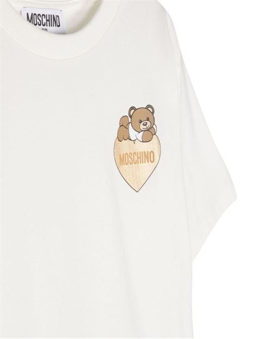 T-shirt bambina maniche corte MOSCHINO KID-TEEN | HGM060LBA1110063